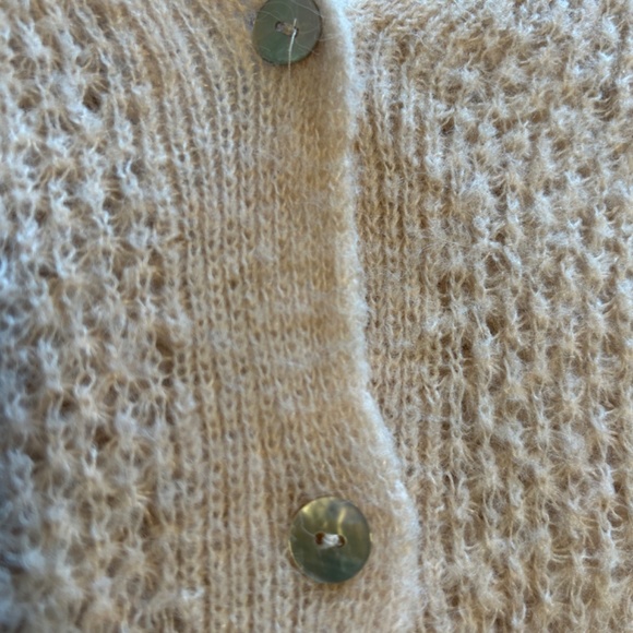 MNG blush cropped “cardy” Wool Blend - Picture 4 of 5